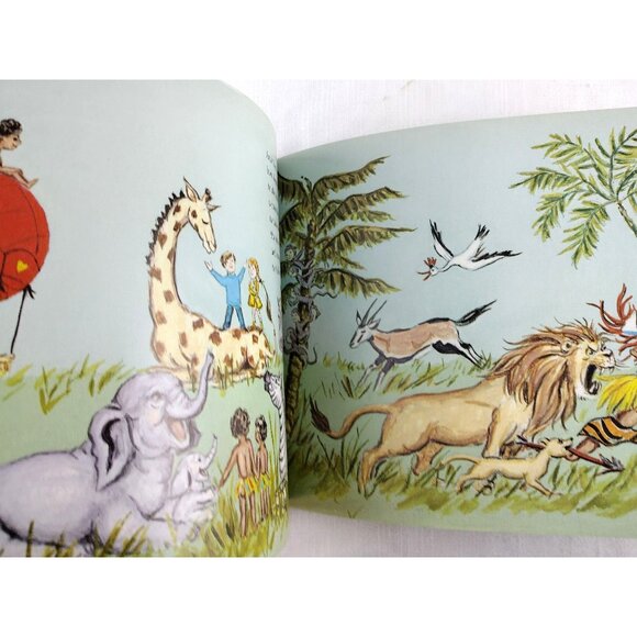 Around The World With My Red Balloon Vintage Book V Gilbert Beers Kids 1973 - Picture 11 of 12